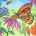 Kids' Butterfly and Bees Trucker